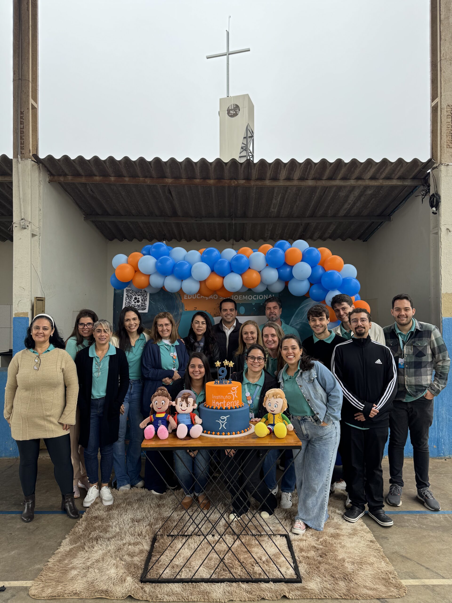 Os colaboradores do Instituto Hortense que estiveram no período matutino.