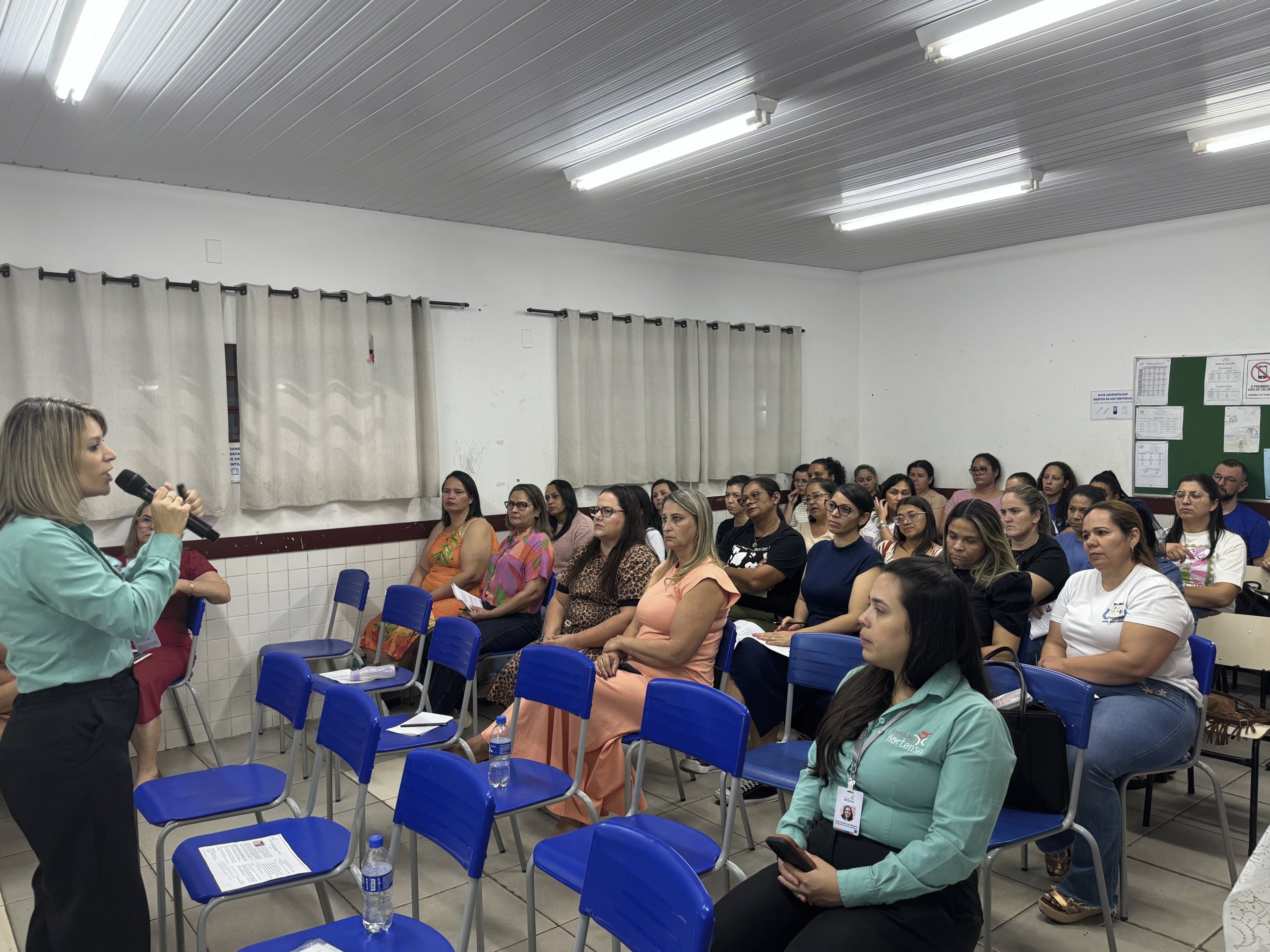 Daniela, consultora pedagógica do Instituto Hortense, falou sobre o impacto do novo projeto na cidade de Comendador Gomes.